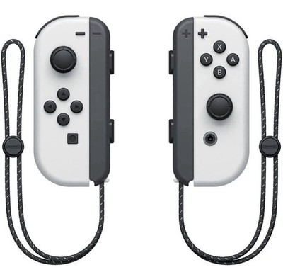 Nintendo Switch Joy Cons Pair w/Straps WHITE