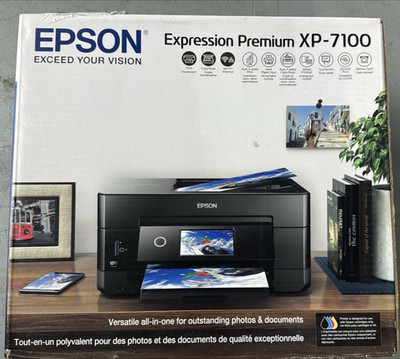 Epson Expression Premium XP-7100 Wireless Color Photo Printer - Black