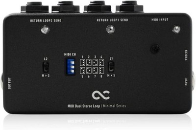 One Control Minimal Series MIDI Dual Stereo Loop / 2 Loop Switcher