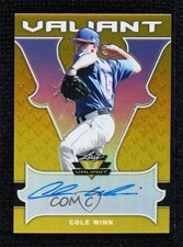 2018 Leaf Valiant Yellow 1/10 Cole Winn #BA-CW1 Auto 3h9