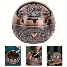 Outdoor Ashtrays for Patio with Lid, Ash Trays with Covers Outdoor, Ashtray Odor