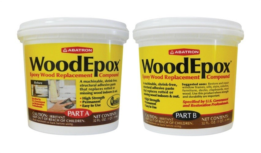 Abatron WE2QKR WoodEpox Indoor and Outdoor Epoxy Wood Repair Kit 2 qt.-image