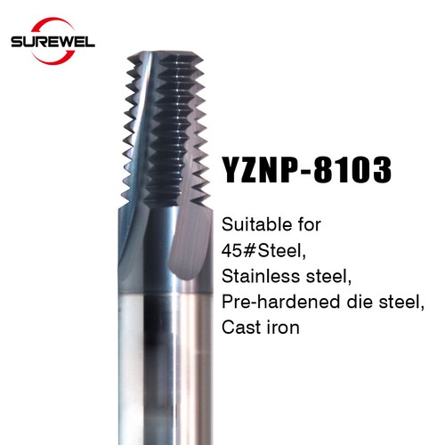 HRC65 Carbide NPT Full Teeth Thread Milling Cutter tools Machining For Steel - Picture 3 of 11