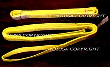 2x EE2-901 8ft Polyester Web Lifting Sling 1"x8' Lifting Tow Straps eye to eye
