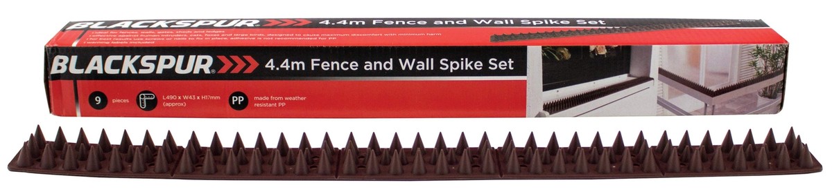 Blackspur Zaun-Spike-Set – Braun, Zur Abschreckung Von Katzen & Eindringlingen