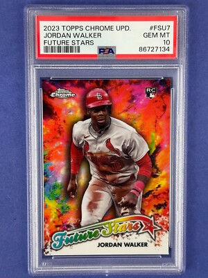 2023 Topps Chrome Update Jordan Walker Future Stars PSA 10 GEM 