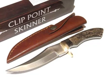 Rite EDGE DH8012 SKINNER Brown smooth bone full tang knife 8 3/8" overall PA8012