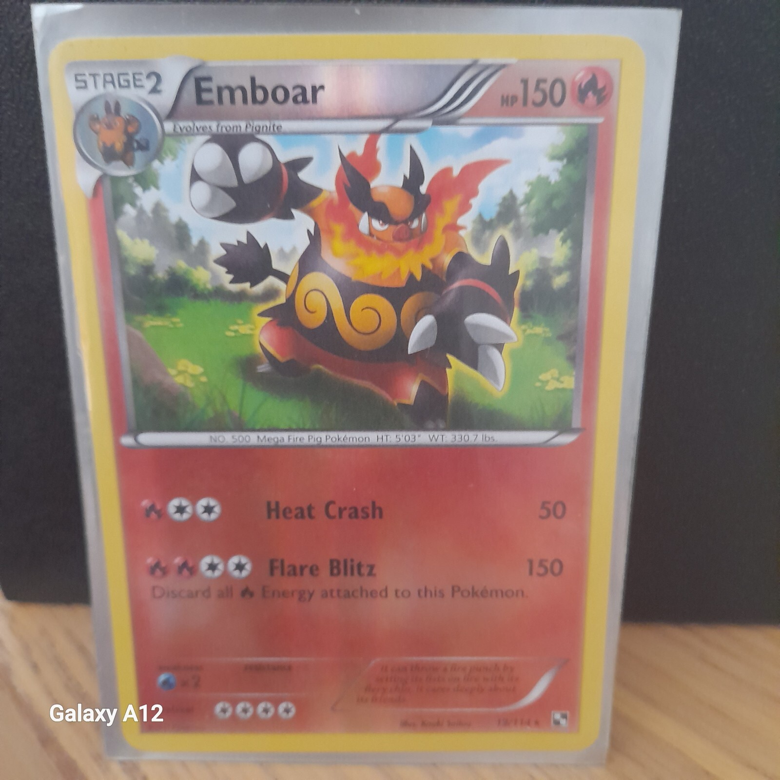 Pokemon Card Emboar 19/114 Reverse Holo Black & White Rare