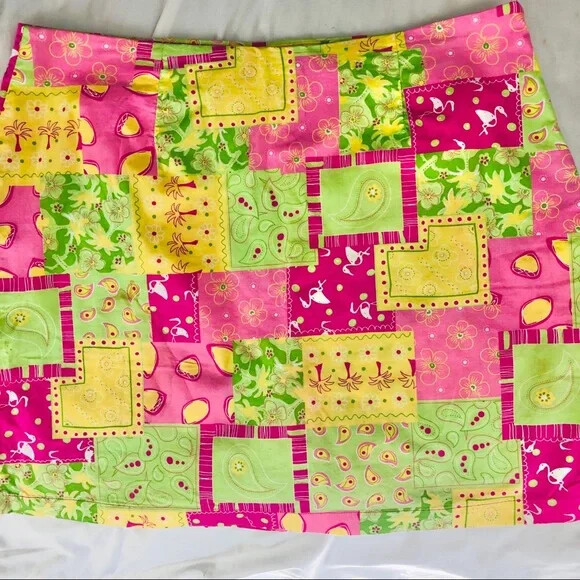 Cotton Connection Patchwork Lilly-like Skort Size… - image 10