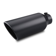 Inlet 4 Outlet 7 - 18 Long Stainless Steel Rolled Edge Exhaust Tip Diesel