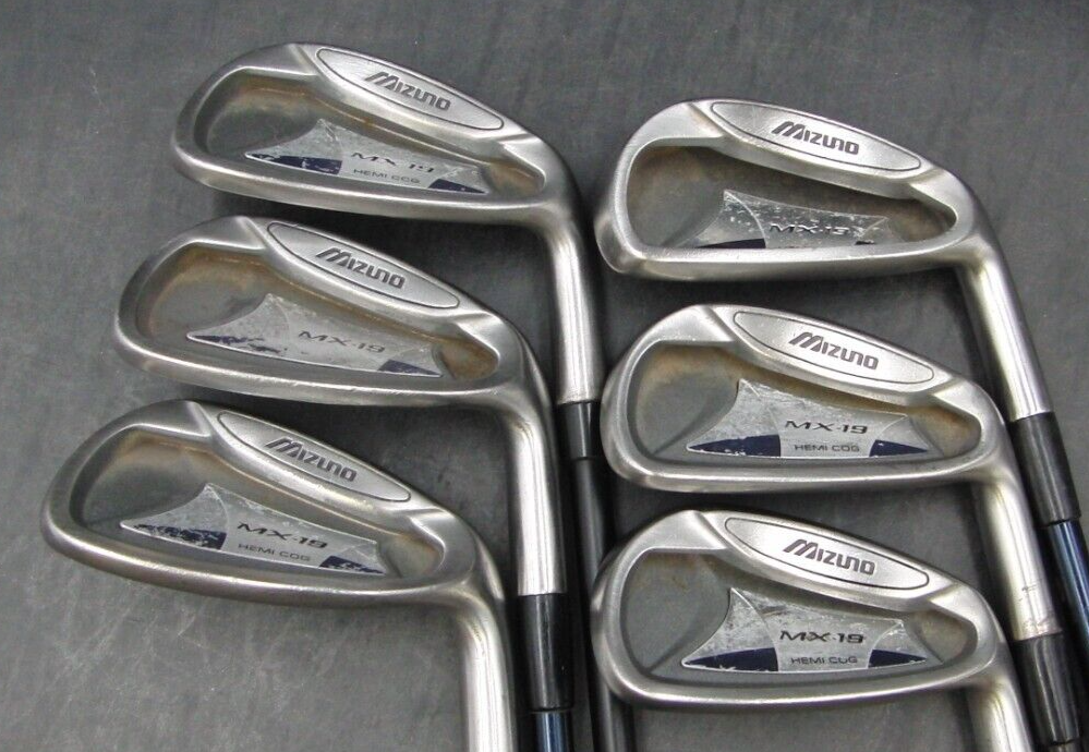 Set of 6 x Mizuno MX19 Irons 6SW Seniors Graphite Shafts Mixed Grips