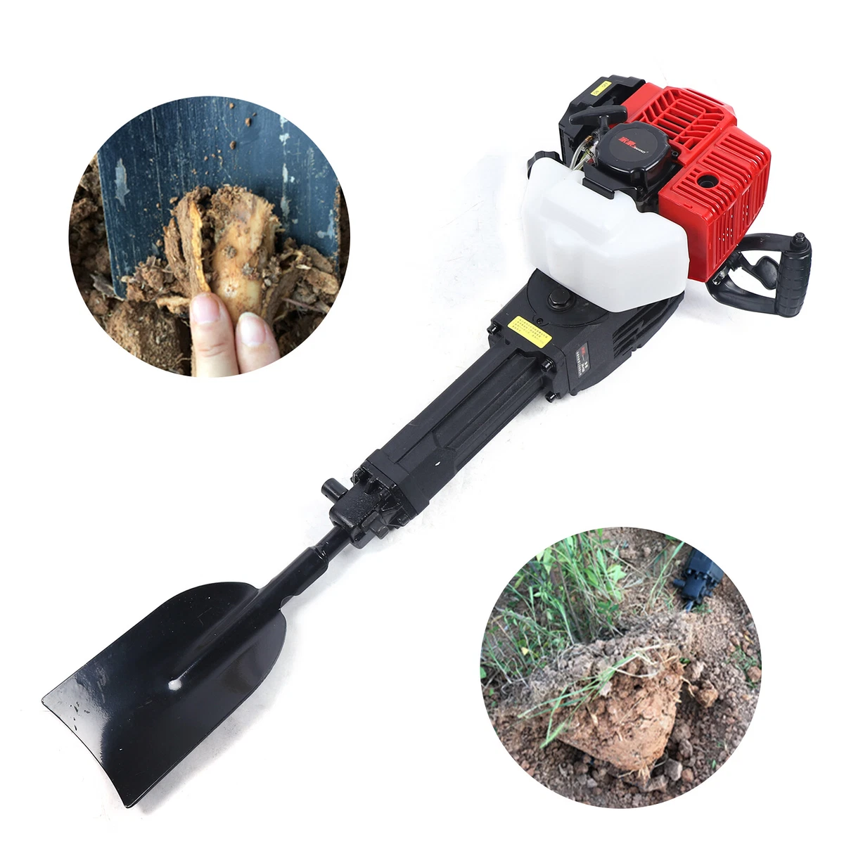 52cc Gas Powered Digger Excavator Garden Tree Planting Shovel Drilling Machine