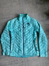 The North Face womens s/p thermoball turquoise blue purple quilted coat jacket S