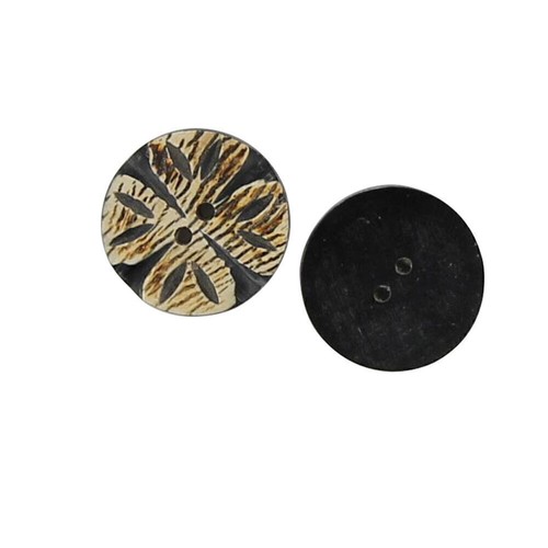 Set of 10 Fallen Lily All Natural Horn Buttons Lot CLOSEOUT WHOLESALE - Picture 5 of 6