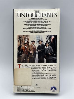 The Untouchables 1987 VHS Brian De Palma Kevin Costner De