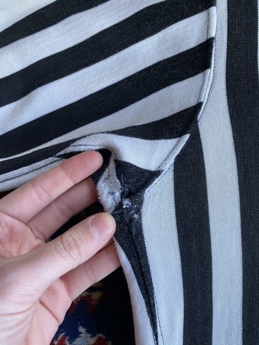Vintage 60s Wilson Striped Referee Jersey Shirt Mens Size L - Picture 5 of 5