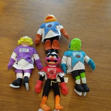Kermit Miss Piggy animal fizzle Muppet Hockey Player Dolls McDonalds 1995 e4