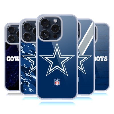 OFFICIAL NFL DALLAS COWBOYS LOGO SOFT GEL CASE FOR APPLE iPHONE PHONES