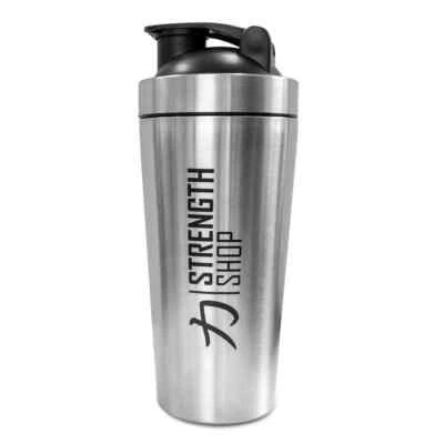 Strength Shop Edelstahl Shaker mit Mixball - Protein, Nahrungsergänzungsmittel