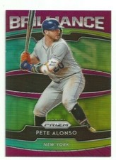 2020 PRIZM BASEBALL PETE ALONSO BRILLIANCE PURPLE PRIZM #B-3