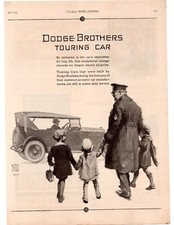 1924 Dodge Brothers Touring Car Single Page Print Ad