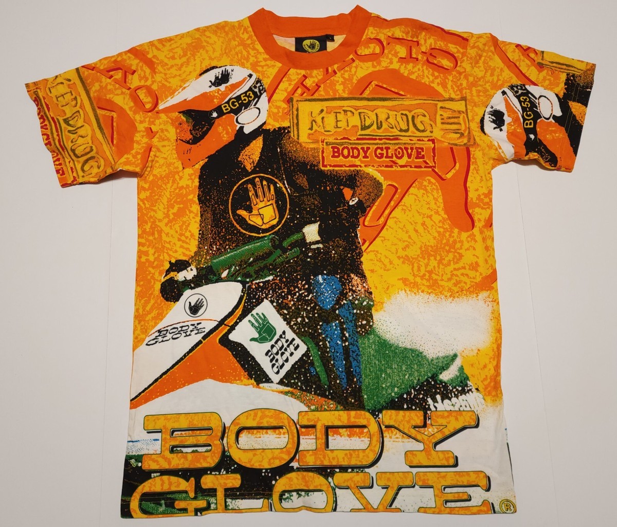 NOS Vintage 1980-90s Body Glove Jet Ski All-Over Print 21x29