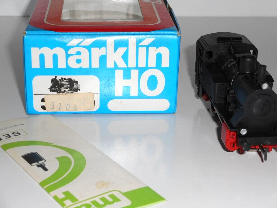Marklin 3104 Steam Tank Loco. V1. 3 rail AC. Excellent Cond. No light. HO.Boxed - Image 2 of 4