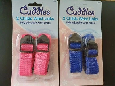 RIZFAT 2 X WRIST LINK SAFETY STRAP KIDS CHILDREN TODDLERS ADJUSTABLE BELT REIN HARNESS