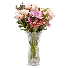 Cut-Glass Crystal ,Tall Glass Bouquet Holder, Glass Vases For Decor