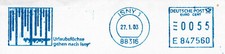 88316 Isny - blauer Absenderfreistempel - Briefausschnitt