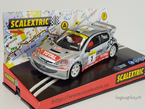 Slot car scx scalextric 6109 Peugeot 206 WRC #1 " Suède 2002 " - Afbeelding 1 van 6