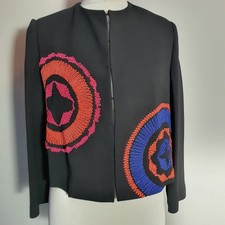 Paul Smith Boxy Bolero Jacket Evening Smart Retro Blazer Uk Size 10 Black
