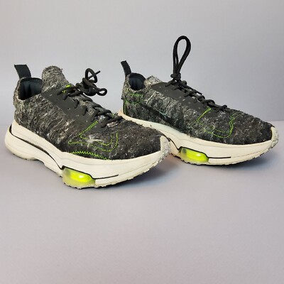 Nike Air Zoom-Type CW7157-001 Black Electric Green Size 7.5  Shoes Recycled Pack