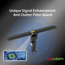 1080P 4K Outdoor Digital Antenna Amplified 360 Rotor HD TV UHF VHF FM 150 Miles