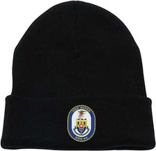 DDG-94 USS Nitze Black Long Beanie Skull Cap