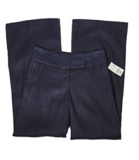 NWT H  M Navy blue Women's Linen wide leg pants Size 4