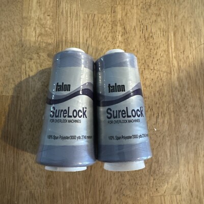 Lot Of 2 New TALON SureLock For Overlock Machines #226 Denim Blue, 3000 Yards