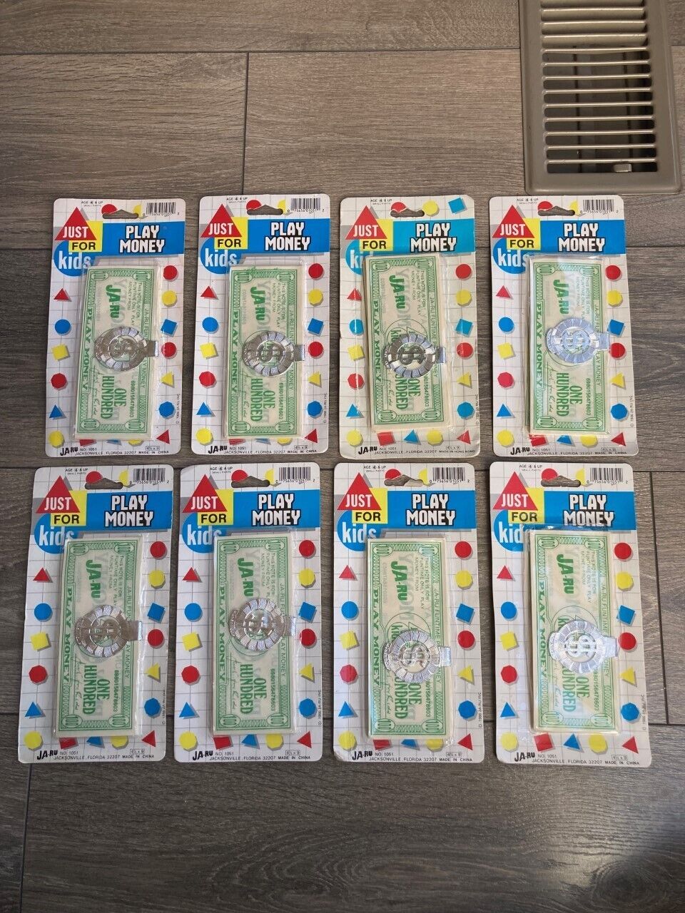 Vintage JA-RU Fun Bucks Play Money - NEW SEALED