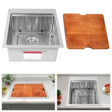 Kitchen Sink Workstation Sink with Cutting Board Stainless Steel Kitchen Sink