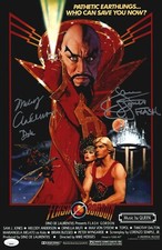 Sam Jones & Melody Anderson Signed 11x17 Flash Gordon Autograph Photo JSA COA