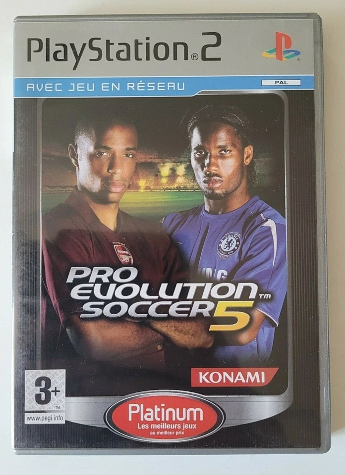 Pro Evolution Soccer PES 5 Platinum - Jeu Sony PlayStation 2 PS2 - PAL, photo 1 sur 3