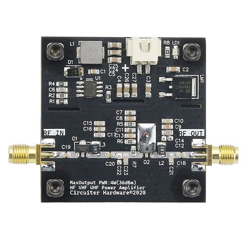 0.5-800MHz RF Power Amplifier HF VHF UHF Transmitter Power Amplifier Module