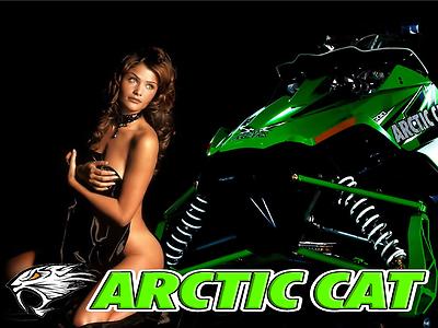  Arctic Cat Banner #4 Sno Pro Crossfire Snowmobile Girl High Quality!!!!