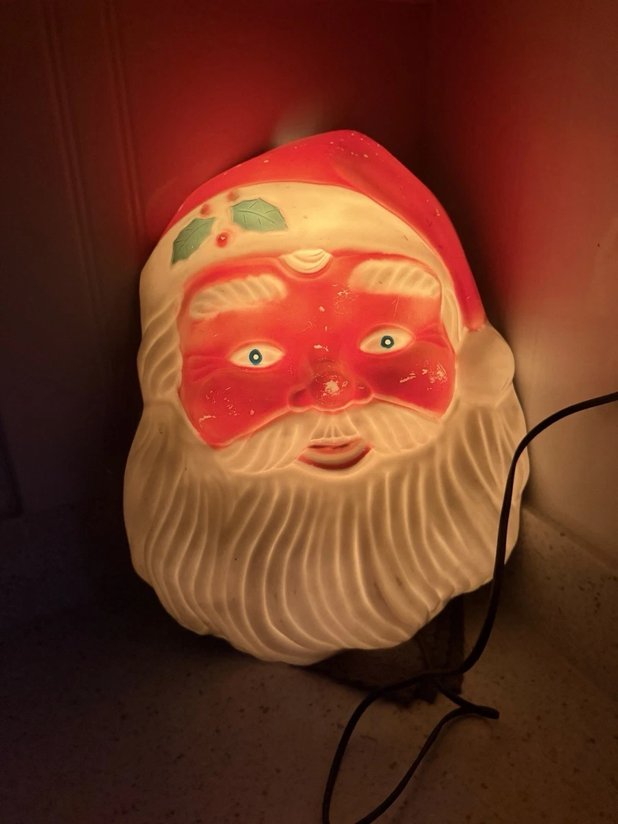 EMPIRE/サンタフェイスライト/vintage/クリスマス/サンタクロース Huge Vintage Empire 32.5 Inch Tall Lighted Santa Head Blow Mold