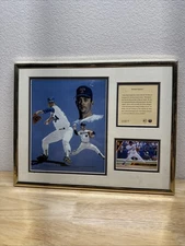Nolan Ryan "Fireball Express" Lithograph (Framed 11×14) - 1993 “damaged”