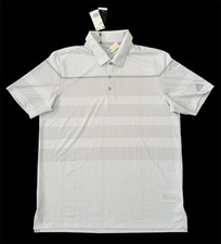 Adidas Ultimate Golf Polo Shirt Grey Stripes DQ2384 Men s Sz L