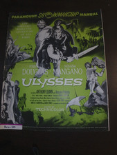 "ULYSSES"KIRK DOUGLAS 1954 UNCUT ORIGINAL PRESSBOOK !