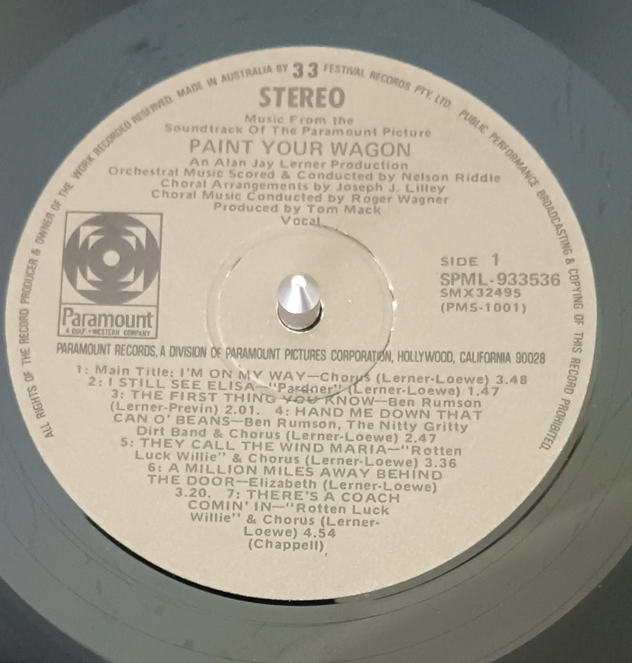 Various, Clint Eastwood ‎– Paint Your Wagon - LP record and gatefold cover VG+ - Image 3 of 4