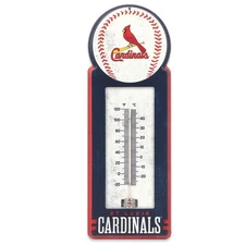 Open Road MLB St. Louis Cardinals Indoor/Outdoor Metal Wall Thermometer