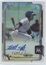 2015 Bowman Chrome Prospects Refractor 110/499 Isael Soto #BCAP-IS Auto j4c